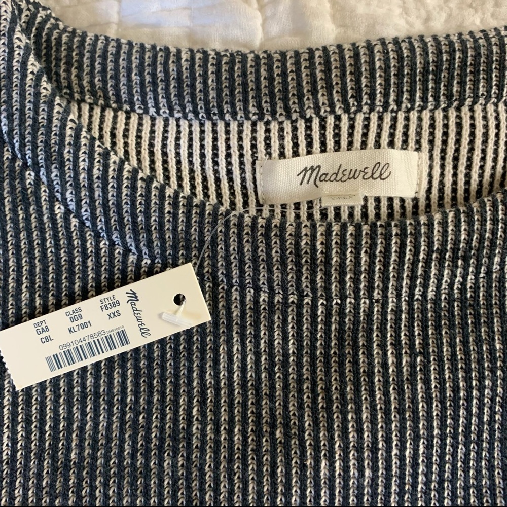 NWT Madewell French Rib Side-Tie Pullover - Picture 11 of 13